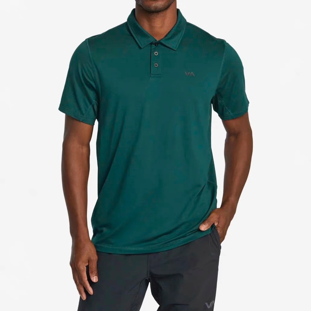 RVCA Men's Polo Shirt Green Size S NWOT